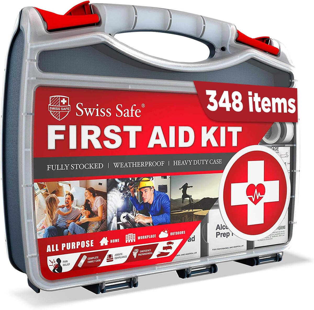 Swiss Safe 2-in-1 First Aid Kit